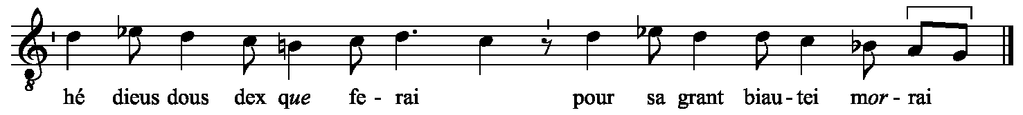 Refrain musical notation